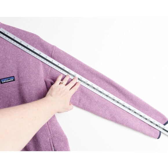 Patagonia Sweater Womens M Marsupial 1/4 Snap Pullover Violet Purple - Picture 10 of 13